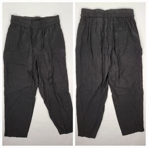 & Other Stories Sz 4 Trouser Ankle Pants Slim Straight Drawstring